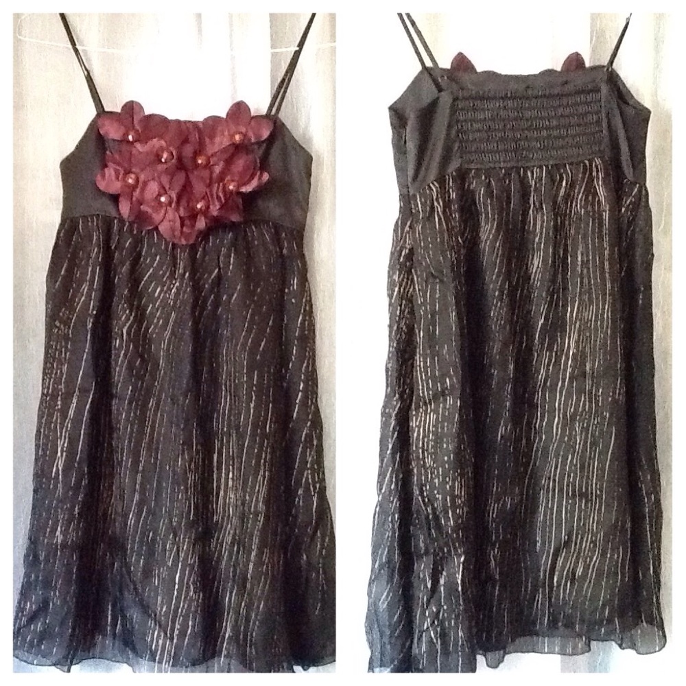 burlap dress - Anthropologie, size 0